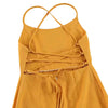 Sexy Slim Fit Crisscross Lace Up Spaghetti Strap Women Dress