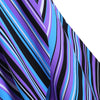 Striped Overlap Asymmetrical Swim Top