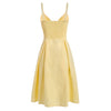 Smocked Tie Front Buttoned Dress