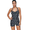 Polka Dot Halter Padded Swimsuit