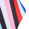 Rainbow Color Backless One-piece Swimwear