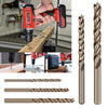 5pcs Twist Drill for Thin Iron Sheet Wet Wood Rubber Plastic