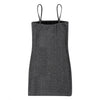 Spaghetti Strap Backless Sequined Bodycon Women Slip Mini Dress