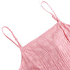 Spaghetti Strap Backless Cut Out Bowknot Ruffle Asymmetric Solid Color Women Slip Dress