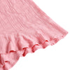 Spaghetti Strap Backless Cut Out Bowknot Ruffle Asymmetric Solid Color Women Slip Dress