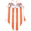 Striped Underwire One-piece Swimwear