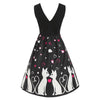 Valentine Cat Heart Sleeveless Dress
