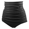 Plus Size High Waist Ruched Swim Briefs