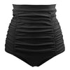 Plus Size High Waist Ruched Swim Briefs