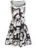 Panda Print A Line Casual Dress