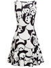 Panda Print A Line Casual Dress