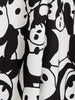 Panda Print A Line Casual Dress