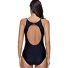 Palm Leaf Print Cut Out One-piece Swimwear