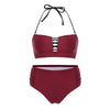 Ruched Criss Cross Bikini Set