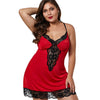 Lace Hem See Through Plus Size Babydoll