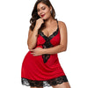Lace Hem See Through Plus Size Babydoll