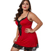Lace Hem See Through Plus Size Babydoll