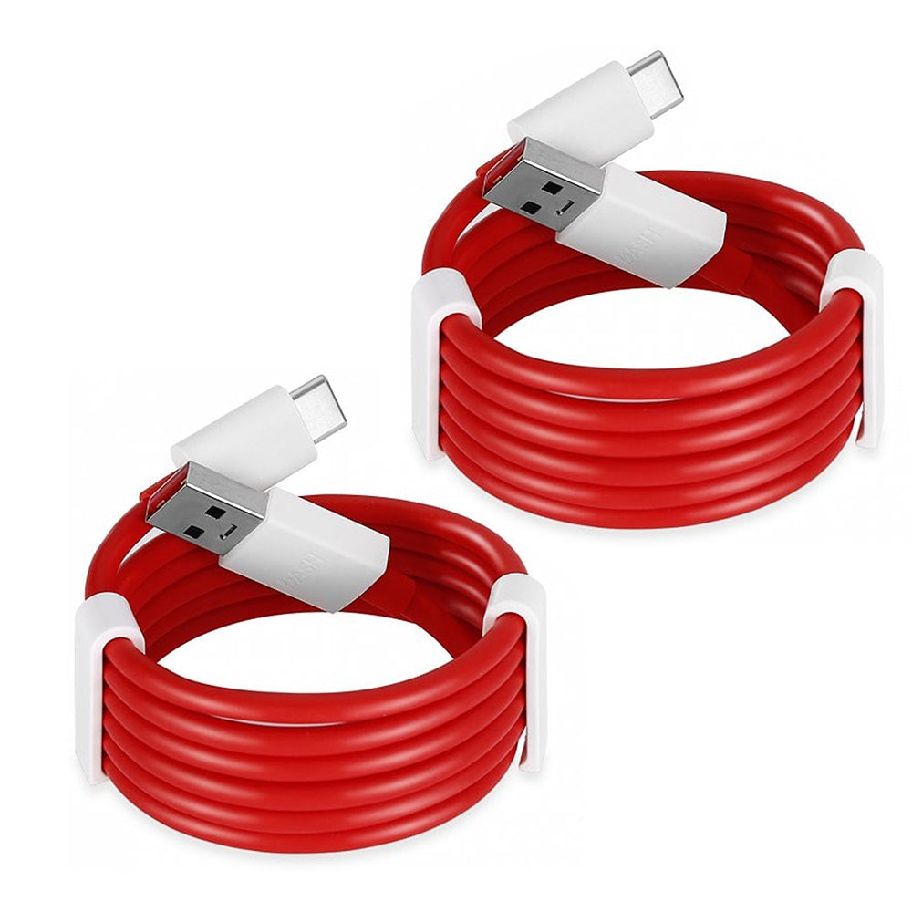 2PCS 4A Fast Charging Data USB Type-C Cable for Oneplus 6T / 6 / 5T / 5 / 3T