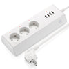 PAVLIT FBE2 Smart WiFi Power Strip with 3 AC EU Outlets 4 USB Ports 750 Deg.C Flame-resistant Material for Safe Use