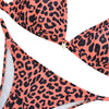 Spaghetti Strap Leopard Print Padded Low Waist Women Bikini Set