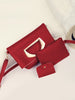 3Pcs Simple Style Solid Leather Handbag Set