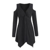 Knotted Cold Shoulder Mini Women Dress