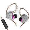 KZ ZSN pro Headphones Quad-core Moving Iron Double Circle Diy Custom Wireless  Call Sports