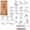 Intellectual Solution Ring Buckle Nine Serial Metal Educational Toys Casual Decompression 30pcs