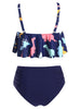 Dinosaur Print Ruffle Bikini Set