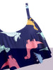 Dinosaur Print Ruffle Bikini Set