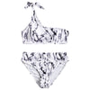 Tie Dye One Shoulder Bikini Sets