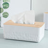 Jordan Judy Natural Bamboo Wood / Traditional Process / Hard Reliable Tissue Box