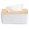 Jordan Judy Natural Bamboo Wood / Traditional Process / Hard Reliable Tissue Box