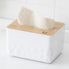 Jordan Judy Natural Bamboo Wood / Traditional Process / Hard Reliable Tissue Box