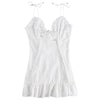 Sexy Openwork Floral Ruffled Hip Women Dress
