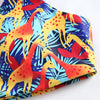 One Shoulder Padded Deer Leaf Giraffe Print Bowknot Low Waist Two-piece Women Bikini Set