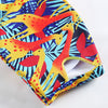 One Shoulder Padded Deer Leaf Giraffe Print Bowknot Low Waist Two-piece Women Bikini Set