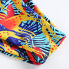One Shoulder Padded Deer Leaf Giraffe Print Bowknot Low Waist Two-piece Women Bikini Set