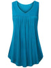 V-neck Solid Color Tank Top