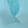 Plunging Neck Asymmetrical Hem Women T Shirt