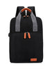 Nylon Solid Backpack Crossbody Bag Set