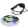Adjustable Elastic Band Night Vision Goggles Glasses with Green Lens