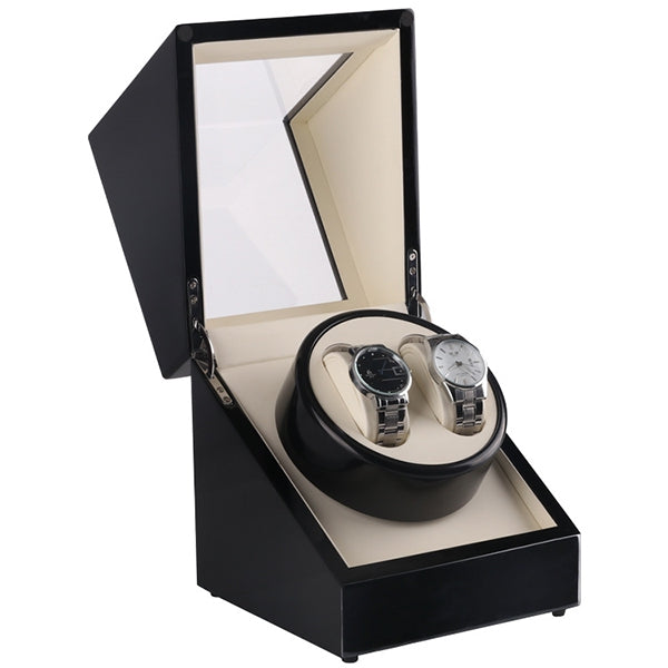 High-grade Black Paint Single Head Electric Rotating Watch Box