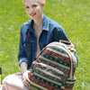 INSULAR 10079 Printed Mummy Bag Canvas Shoulder Multifunction Large Capacity Backpack