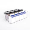 Refrigerator Storage Box Rectangle Fridge Bin Kitchen Cabinet Organization for Egg Fruit Meat