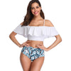 Detachable Straps Floral Print Bikini Set