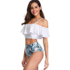 Detachable Straps Floral Print Bikini Set