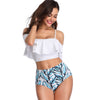 Detachable Straps Floral Print Bikini Set