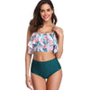 Detachable Straps Floral Print Bikini Set