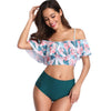 Detachable Straps Floral Print Bikini Set
